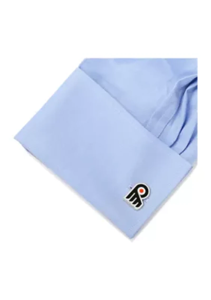 Silver Philadelphia Flyers Cufflinks