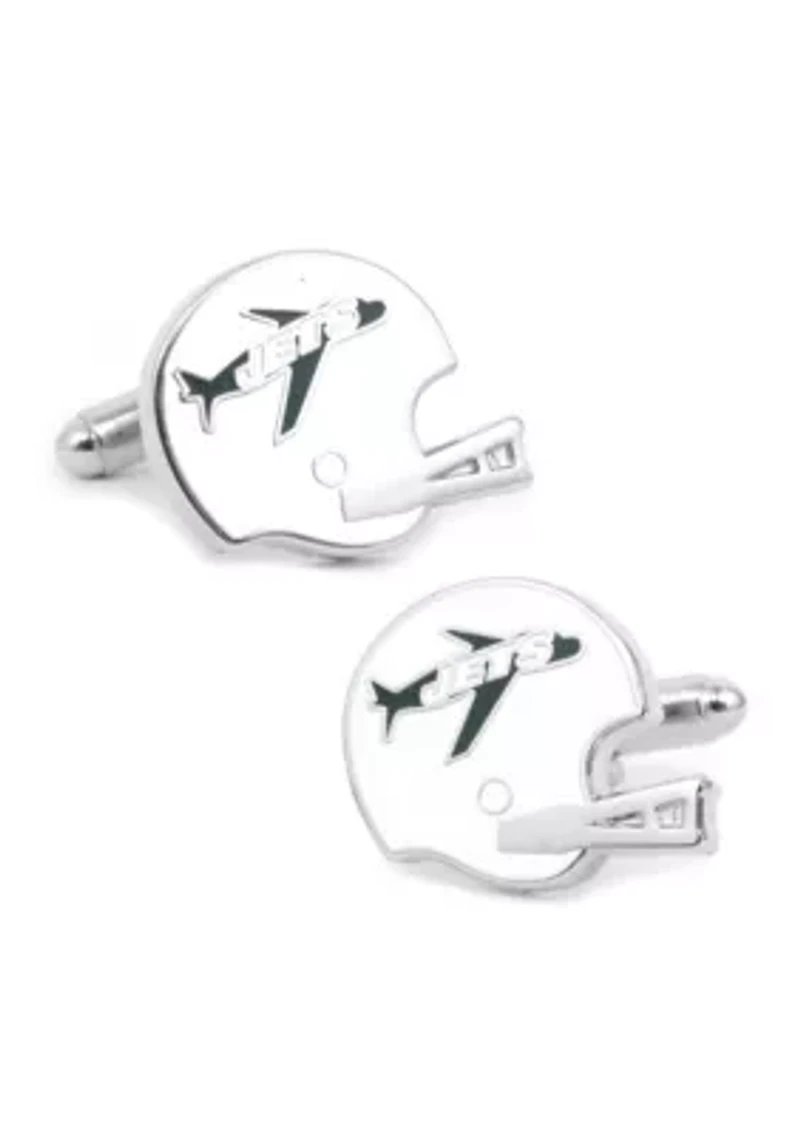 Retro New York Jets Helmet Cufflinks