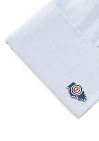 Chicago Cubs State Shaped Cufflinks