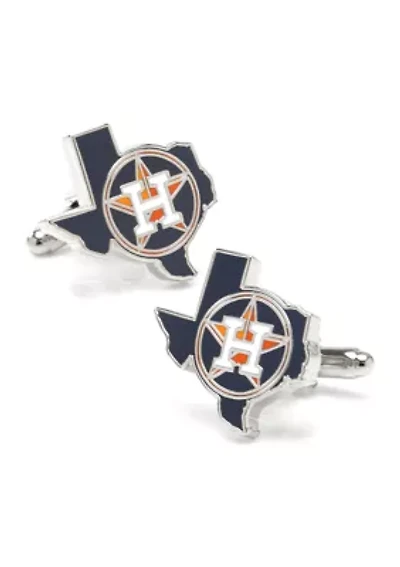 MLB Houston Astros State Shaped Cufflinks