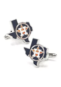 MLB Houston Astros State Shaped Cufflinks