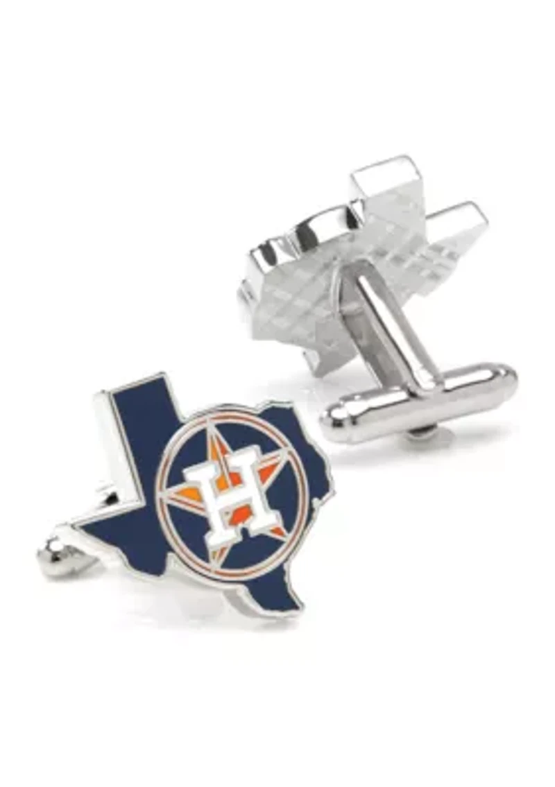 MLB Houston Astros State Shaped Cufflinks
