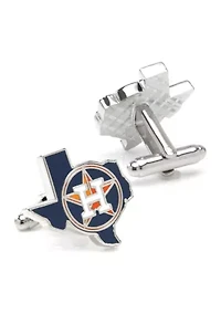 MLB Houston Astros State Shaped Cufflinks