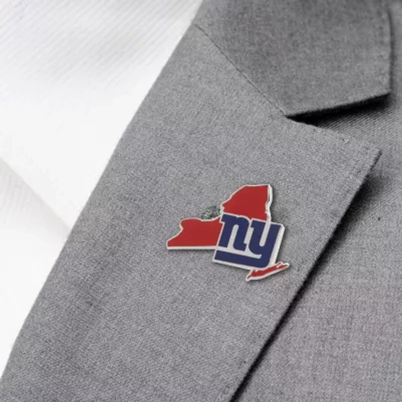 NFL New York Giants State Shaped Lapel Pin