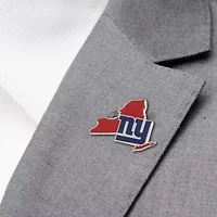 NFL New York Giants State Shaped Lapel Pin