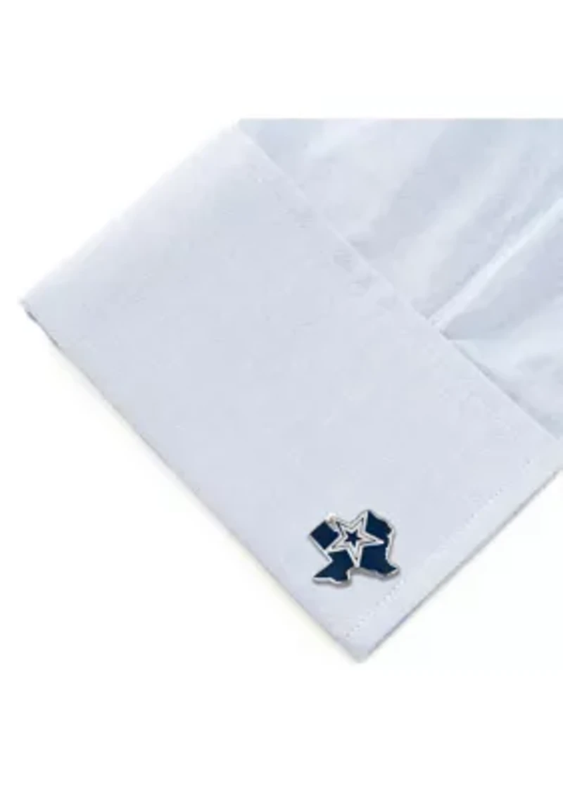 NFL Dallas Cowboys State Shaped Cufflinks