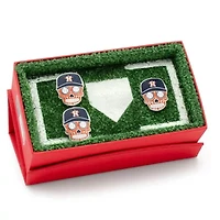 MLB Houston Astros Sugar Skull Cufflinks & Lapel Pin Gift Set