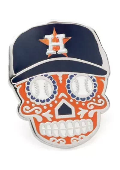 MLB Houston Astros Sugar Skull Lapel Pin