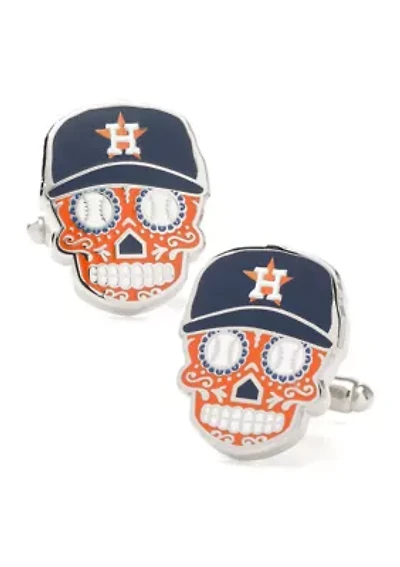 MLB Houston Astros Sugar Skull Cufflinks