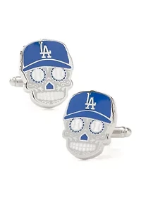 LA Dodgers Sugar Skull Cufflinks