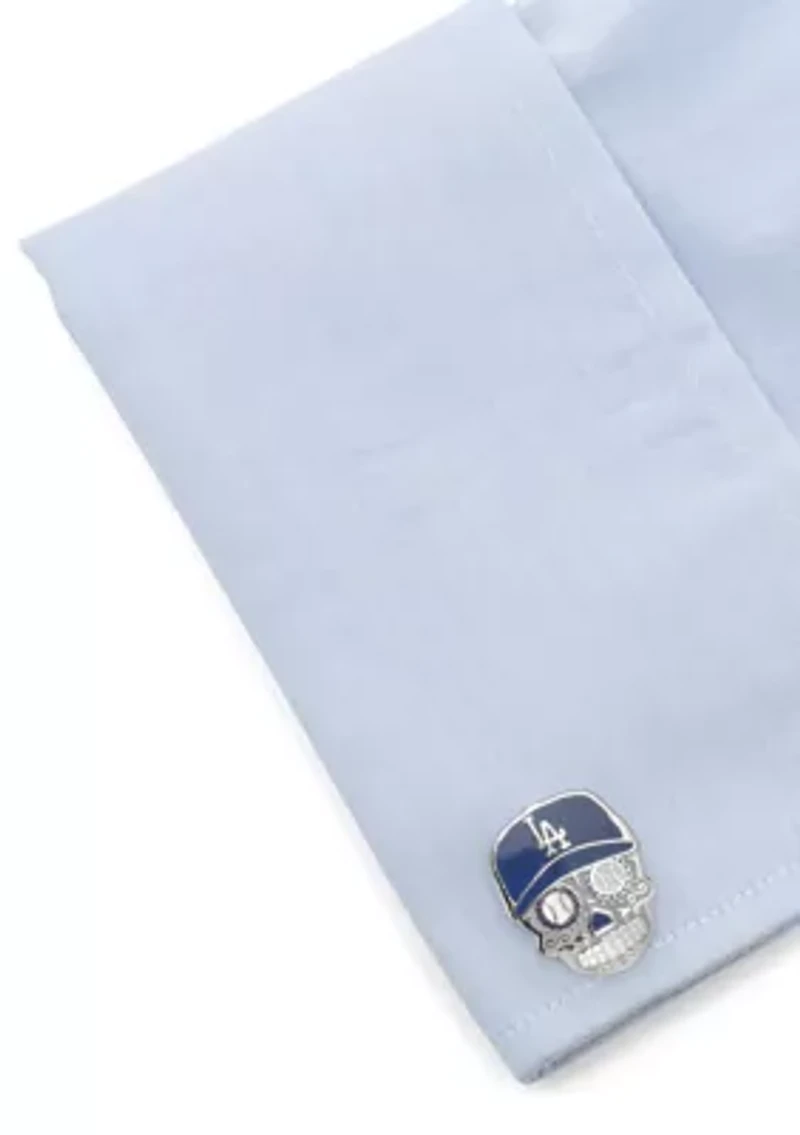 LA Dodgers Sugar Skull Cufflinks