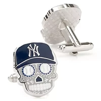 New York Yankees Sugar Skull Cufflinks