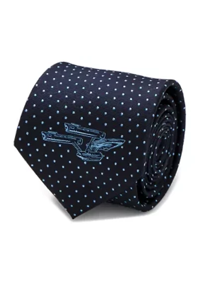 Enterprise Dot Blue Tie