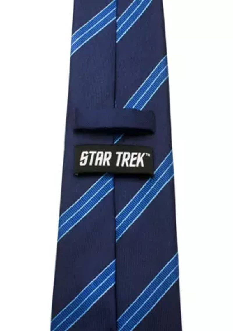 Enterprise Flight Blue Stripe Tie