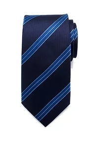 Enterprise Flight Blue Stripe Tie