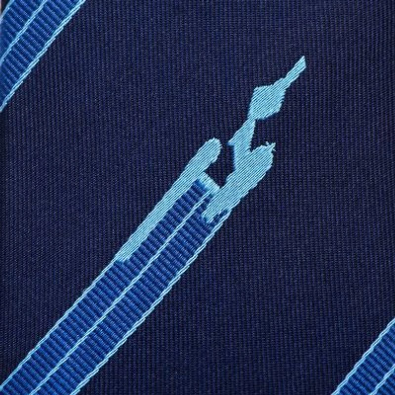 Enterprise Flight Blue Stripe Tie