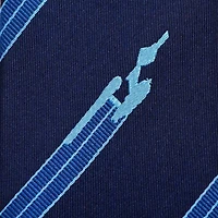 Enterprise Flight Blue Stripe Tie