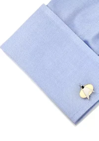 Star Trek Two Tone Star Trek Delta Shield Cufflinks