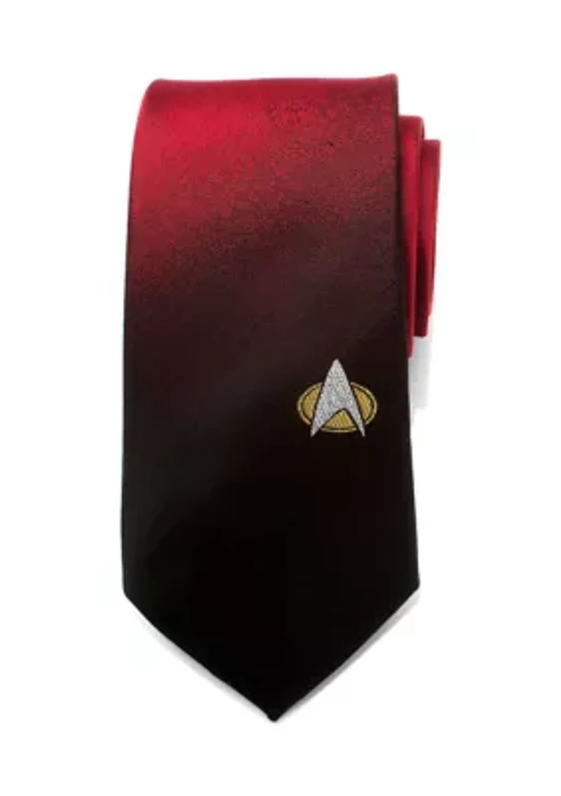 TNG Shield Red Ombre Tie