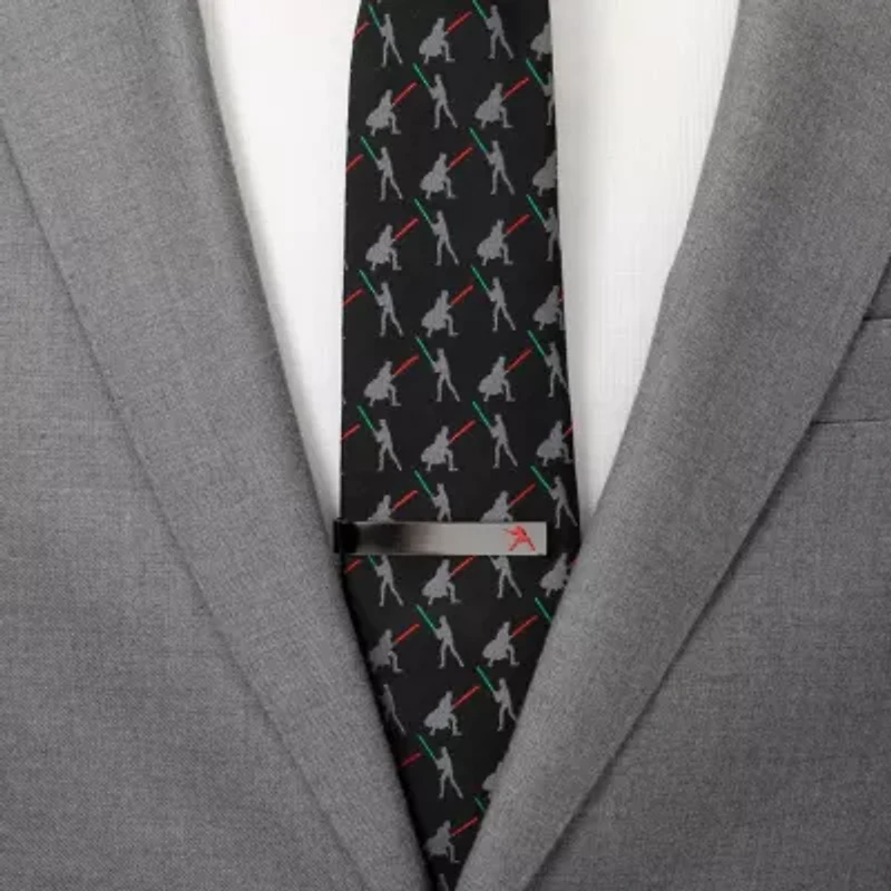 Anakin Hidden Message Black Tie Bar