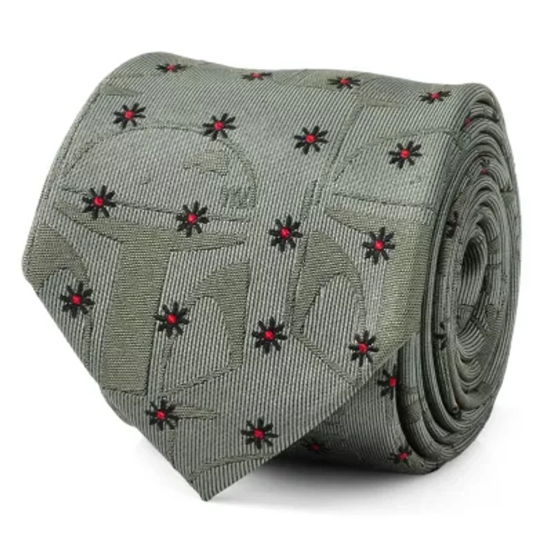 Boba Fett Green Motif Tie