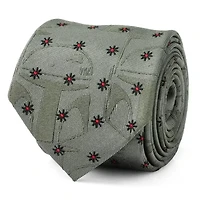 Boba Fett Green Motif Tie