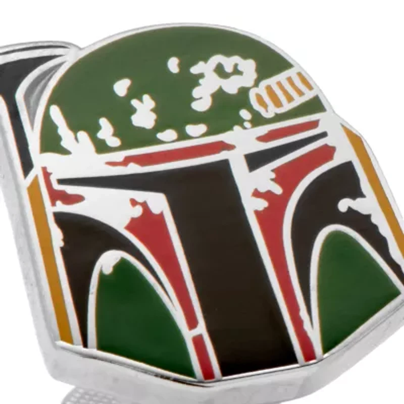 Boba Fett Distressed Helmet Cufflinks