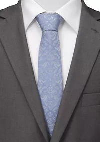 Damask Darth Vader Blue Tie