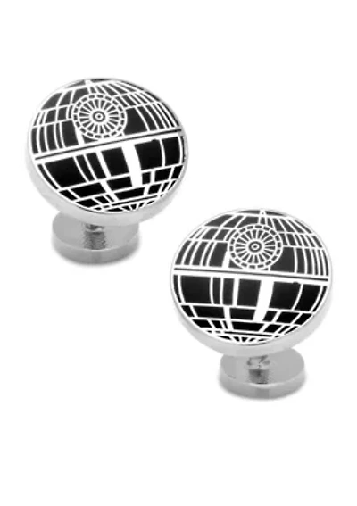 Recessed Matte Death Star Cufflinks
