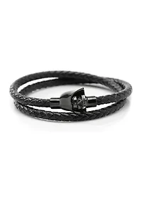 Darth Vader Helmet Double Wrap Stainless Steel Bracelet