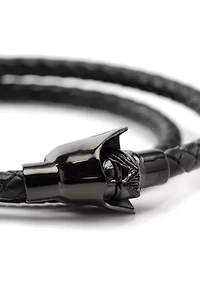 Darth Vader Helmet Double Wrap Stainless Steel Bracelet