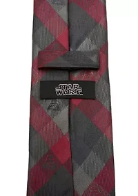 Darth Vader Red Plaid Tie