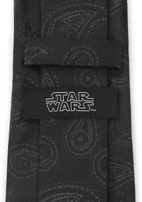Men's Darth Vader Paisley Black Silk Tie
