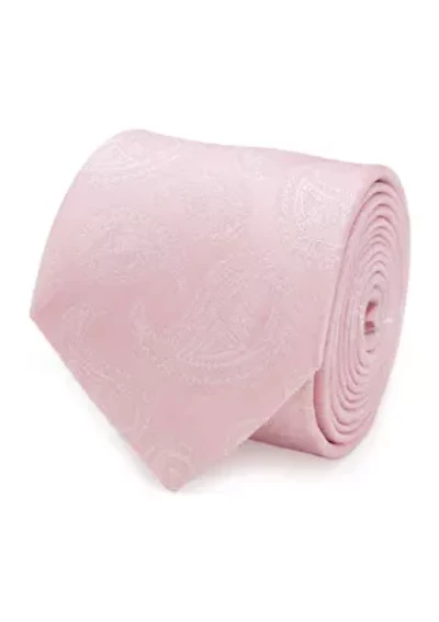 Men's Darth Vader Paisley Pink Silk  Tie