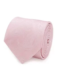 Men's Darth Vader Paisley Pink Silk  Tie