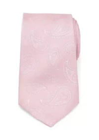 Men's Darth Vader Paisley Pink Silk  Tie
