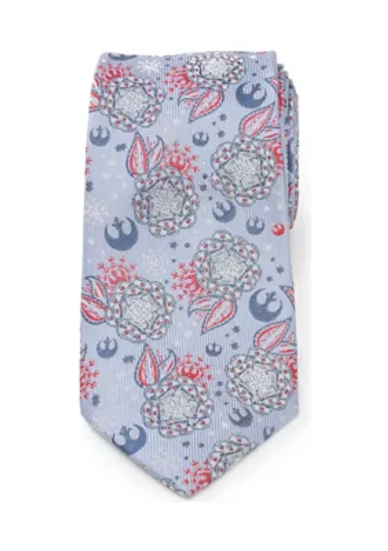 Star Wars Floral Icons Light Blue Tie