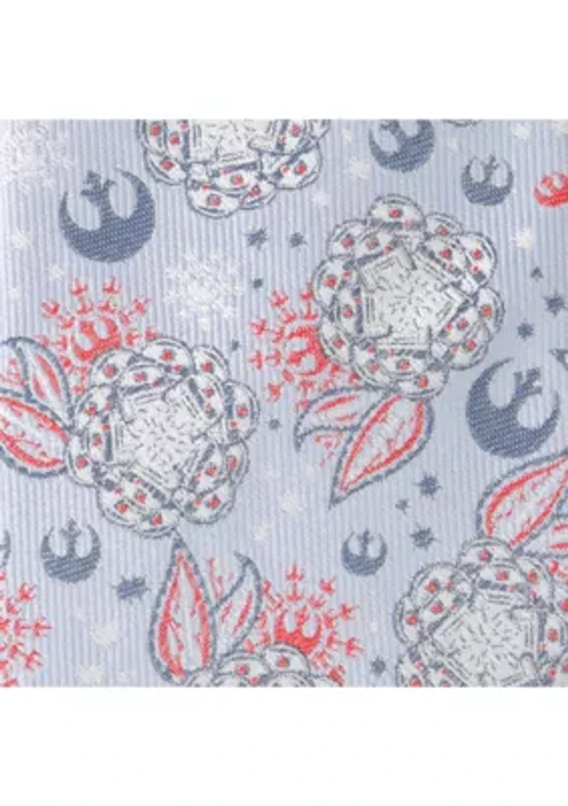 Star Wars Floral Icons Light Blue Tie