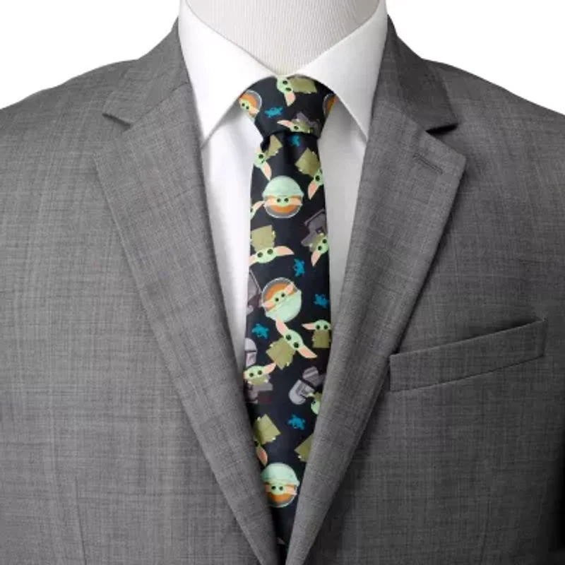 Mando Grogu Navy Men's Tie