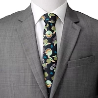 Mando Grogu Navy Men's Tie