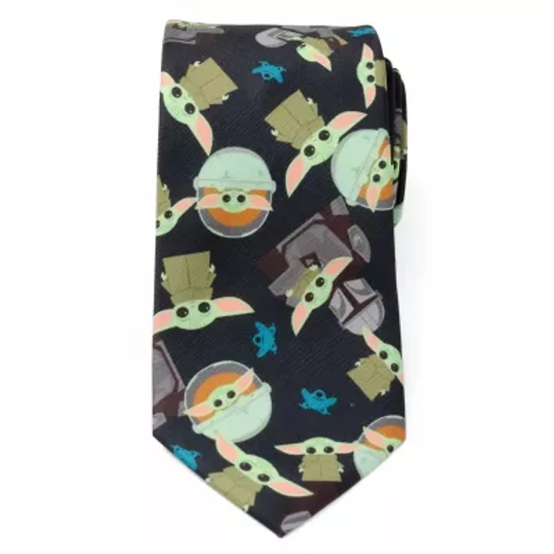 Mando Grogu Navy Men's Tie