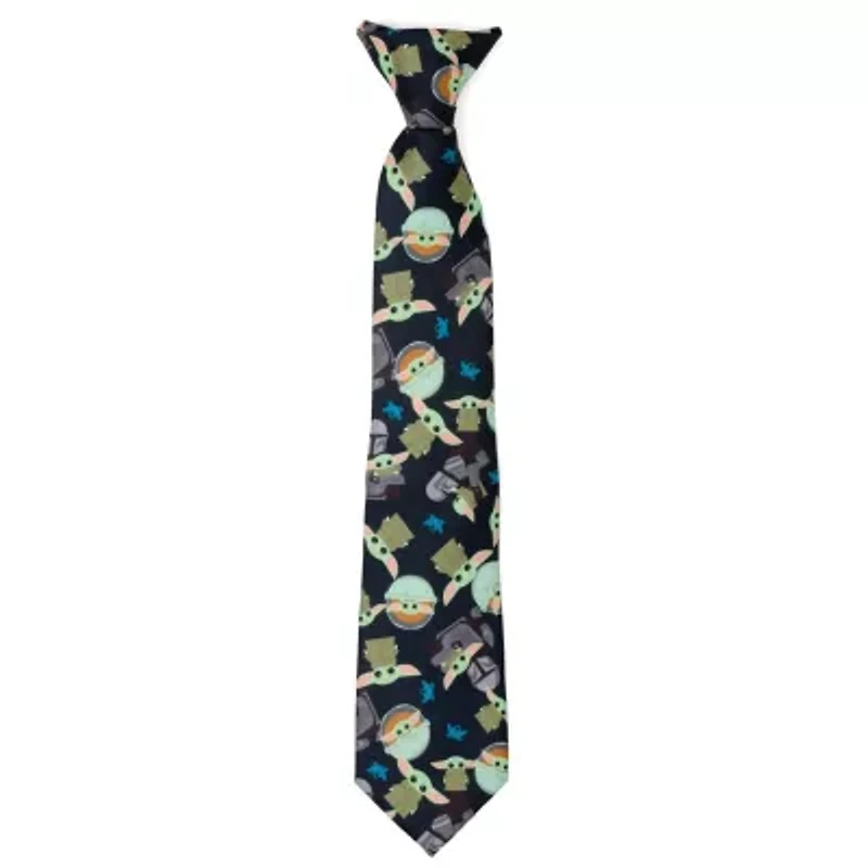 Mando Grogu Navy Boy's Tie