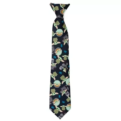 Mando Grogu Navy Boy's Tie