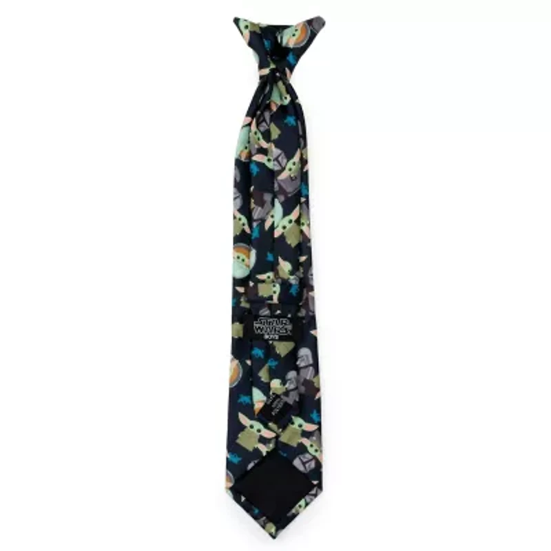 Mando Grogu Navy Boy's Tie