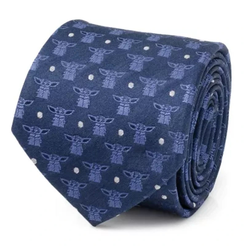 Grogu Navy Blue Tie