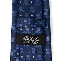 Grogu Navy Blue Tie