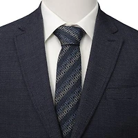 Grogu Outline Stripe Navy Tie