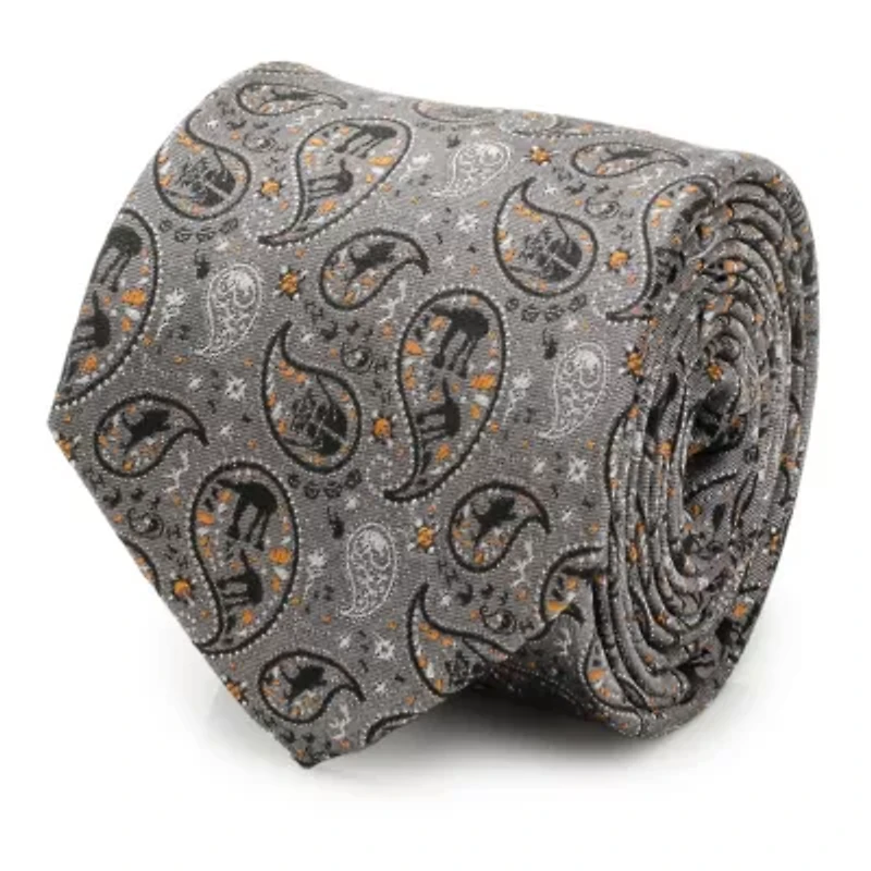 Hoth Battle Paisley Gray Tie