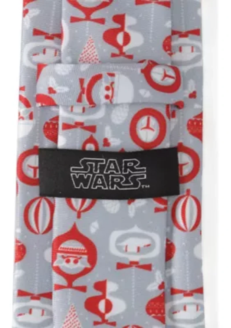 Star Wars Holiday Mando Red Tie