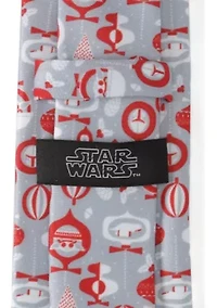 Star Wars Holiday Mando Red Tie